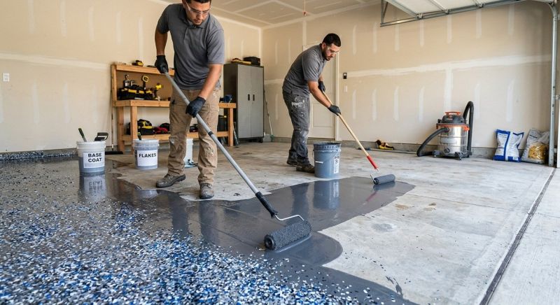 Basement Floor Epoxy Service in Raleigh, NC