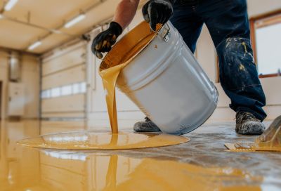 Garage Floor Epoxy Installation in Loudoun County, VA