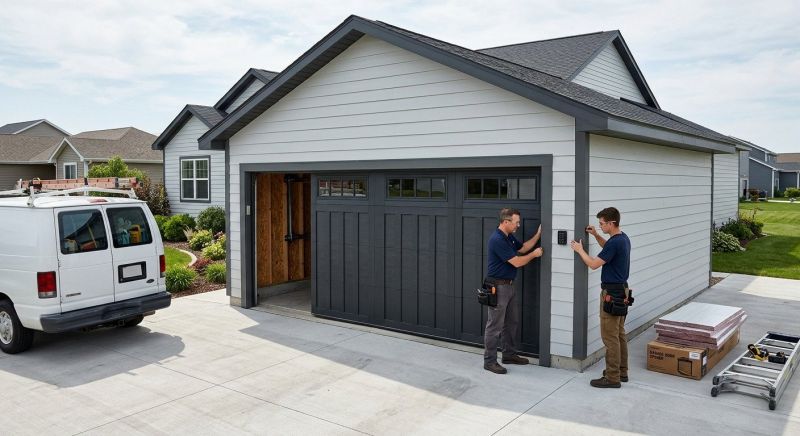 Three Car Garage Installation in Pearland, TX