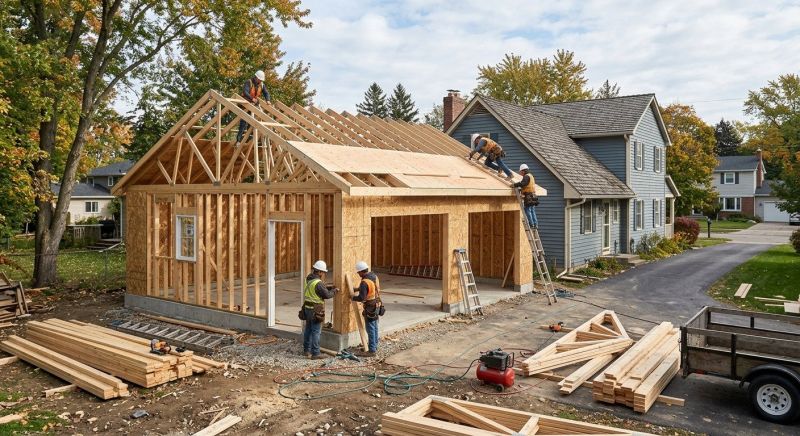 Wood Garage Installation in Naples, FL